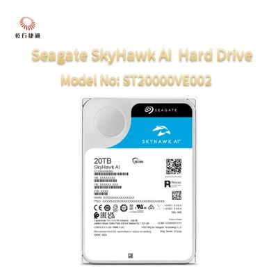 Disco duro de video Seagate SkyHawk AI, número de modelo: ST20000VE002
