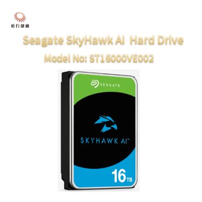 Disco duro de video Seagate SkyHawk AI, número de modelo: ST16000VE002