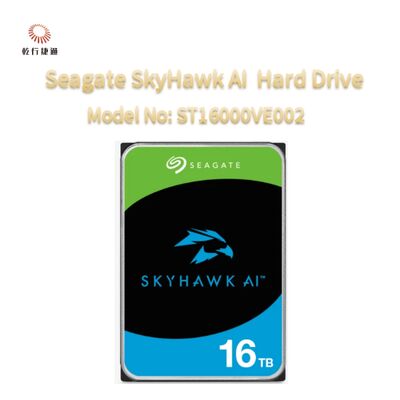 Disco duro de video Seagate SkyHawk AI, número de modelo: ST16000VE002