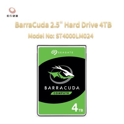 Seagate BarraCuda 2.5" Hard Drive 4TB Model No: ST4000LM024