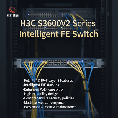 Conmutador Fast Ethernet inteligente IRF serie H3C S3600V2 S3600V2-52TP-SI