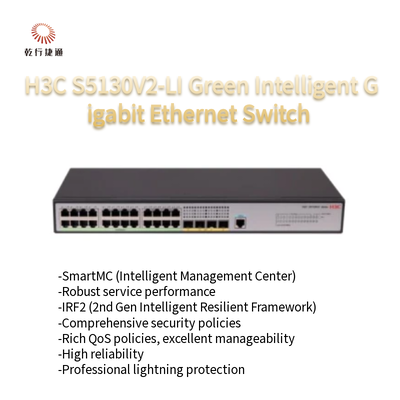 H3C S5130V2-LI S5130V2-28P-LI Interruptor Ethernet Gigabit Inteligente Verde