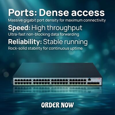 S5130V2-52S-LI H3C S5130V2-LI Interruptor de Ethernet Gigabit inteligente verde