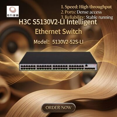 S5130V2-52S-LI H3C S5130V2-LI Interruptor de Ethernet Gigabit inteligente verde