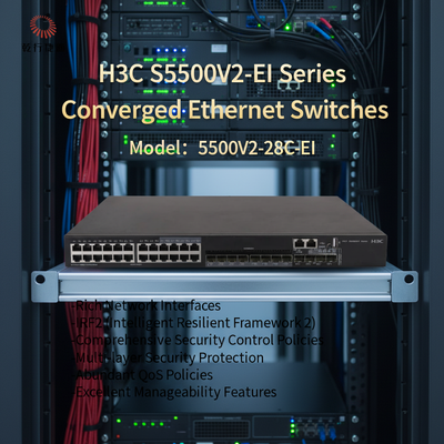 Conmutadores Ethernet convergentes de alto rendimiento serie S5500V2-28C-EI H3C S5500V2-EI