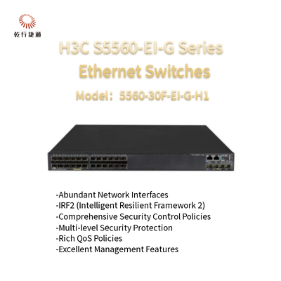 H3C S5560-EI-G Serie 5560-30F-EI-G-H1 Conmutadores Ethernet de alto rendimiento