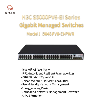 H3C S5000PV6-EI serie S5048PV6-EI-PWR conmutadores administrados por Gigabit