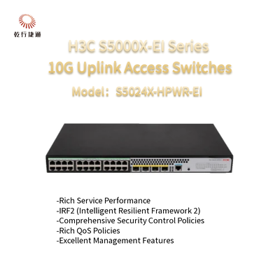 Interruptores de acceso de conexión ascendente 10G de la serie H3C S5000X-EI S5024X-HPWR-EI