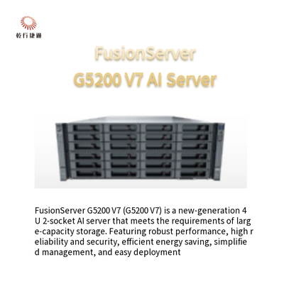 FusionServer G5200 V7 4U servidor de inteligencia artificial1 o 2 x 4a/5a generación Procesadores Intel Xeon escalables