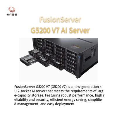 FusionServer G5200 V7 4U servidor de inteligencia artificial1 o 2 x 4a/5a generación Procesadores Intel Xeon escalables
