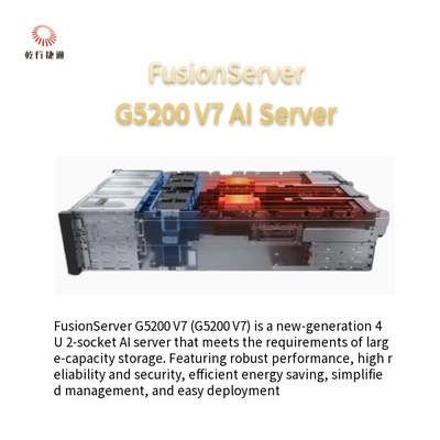 FusionServer G5200 V7 4U servidor de inteligencia artificial1 o 2 x 4a/5a generación Procesadores Intel Xeon escalables
