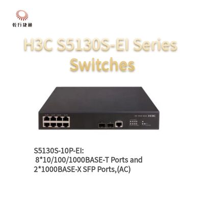 H3C S5130S-10P-EI Serie Interruptores de acceso Gigabit mejorados,interruptores de datos de red,proveedores de interruptores de red gestionados