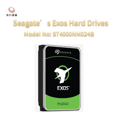 Discos duros empresariales Seagate Exos EXOS de 4 TB, número de modelo: ST4000NM024B