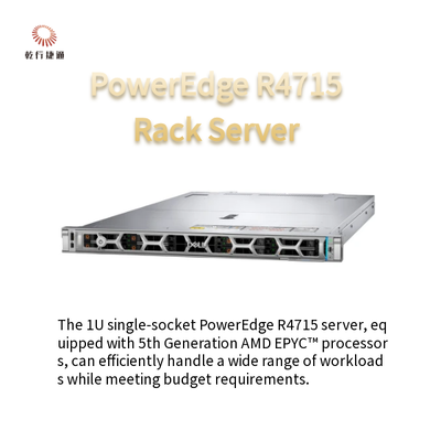 PowerEdge R4715 1U Servidor de Socket Único Alimentado por Procesadores AMD EPYC de 5a generación